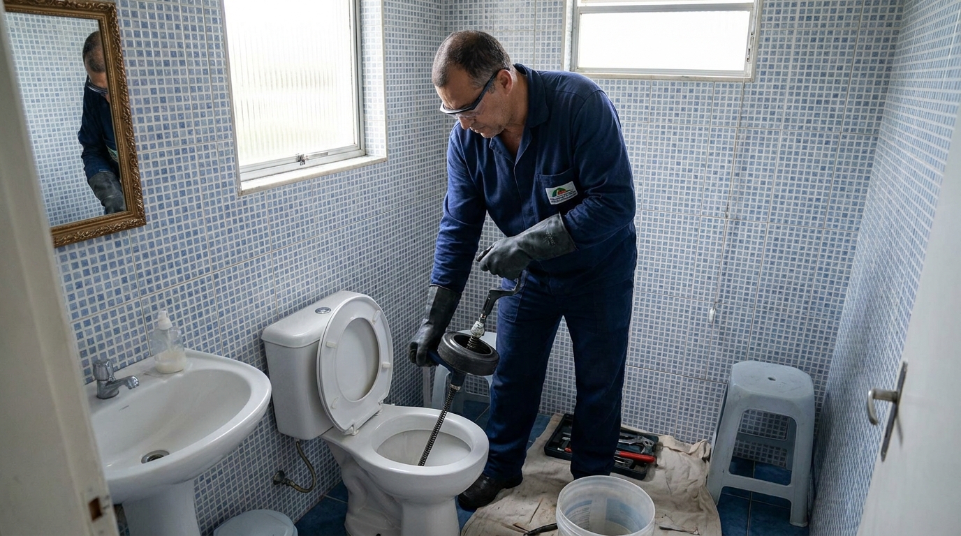 Desentupimento de vaso profissional em Nova Campinas, Duque de Caxias‑RJ